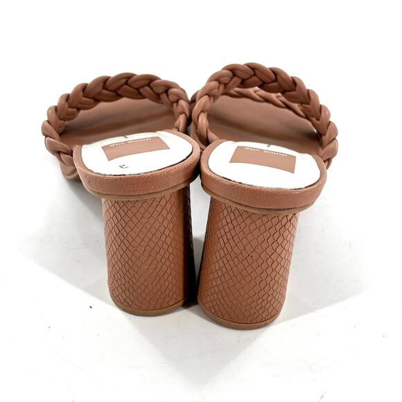 Dolce Vita Nairi Braided Sandals 8 NWOT Tan Heel Travel Beach Resort Cruise - Picture 5 of 8